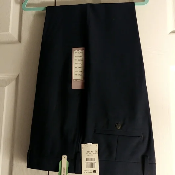 haggar eclo stria classic-fit pleated dress pants E-CLO™ Stria Dress Pant main image 1